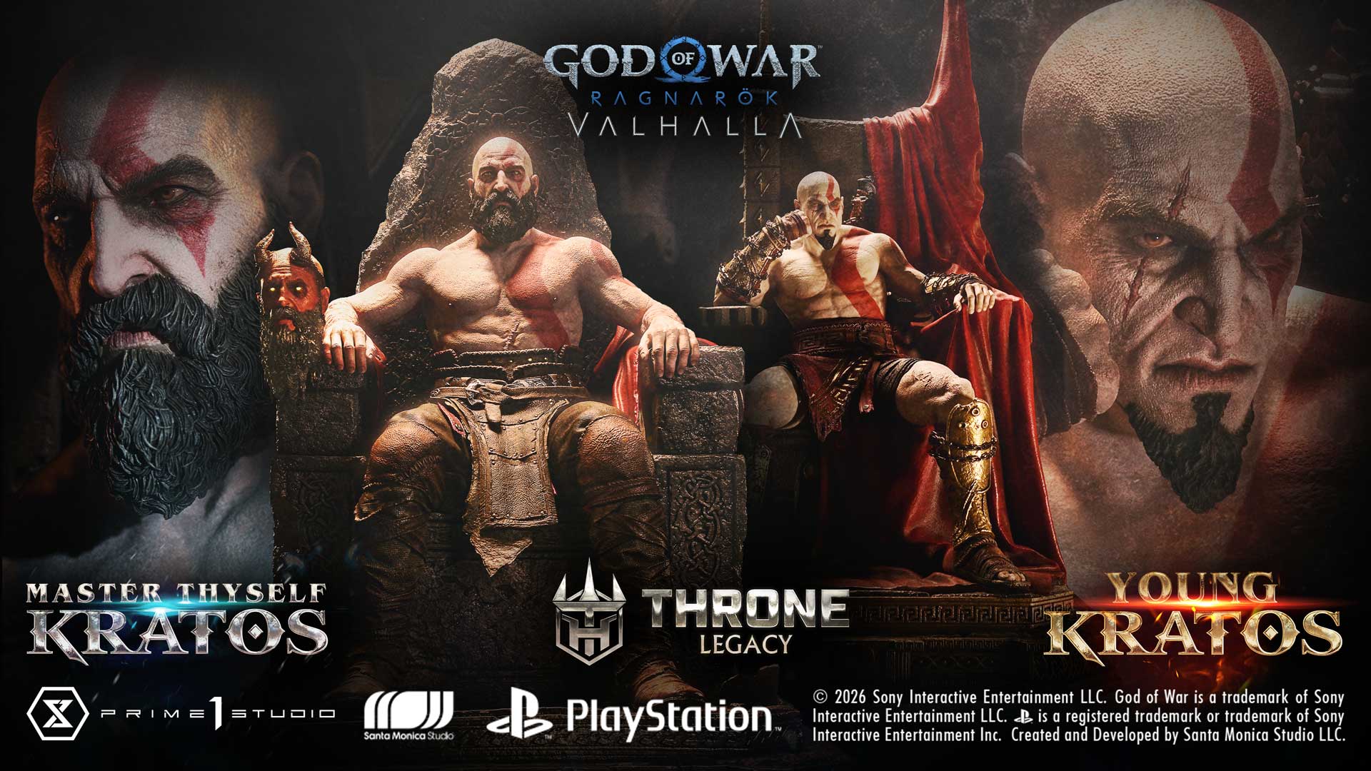 Pre-Orders Open January 22 for ‘Master Thyself Kratos’ ‘Young Kratos’ Statues from God of War: Ragnarok